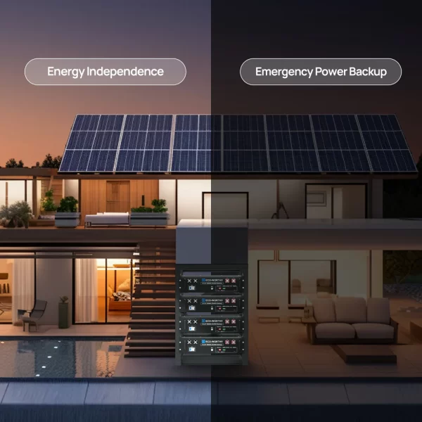 ECO-WORTHY 5.12kWh 51.2V Server Rack Battery,3U Size,with Bluetooth & WiFi - Image 4