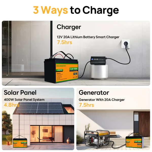 LiFePO4 12V 150Ah Lithium Iron Phosphate Battery With Bluetooth And Low-temperature Protection - Image 8